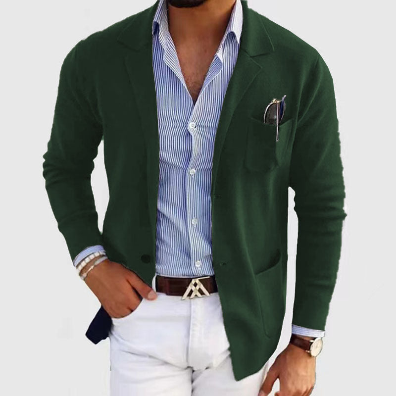 David – Lässiger Leinen Blazer Mit Klassischem Revers