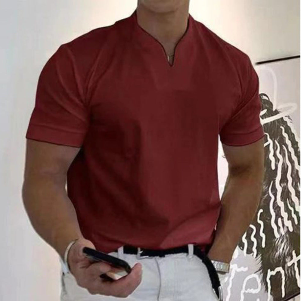 Patrick – Modernes Herren T-Shirt mit minimalistischem Ausschnitt - 12 - Annoboutique