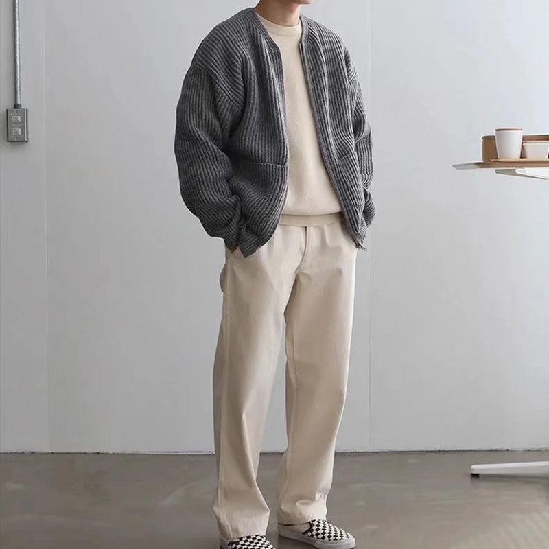 Marco - Herrenstrickjacke mit Reißverschluss und Taschen