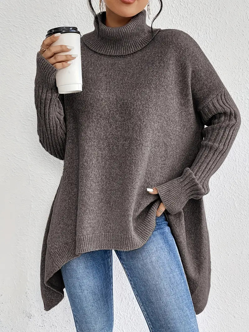Sienna – Oversize-Rollkragenpullover für Damen