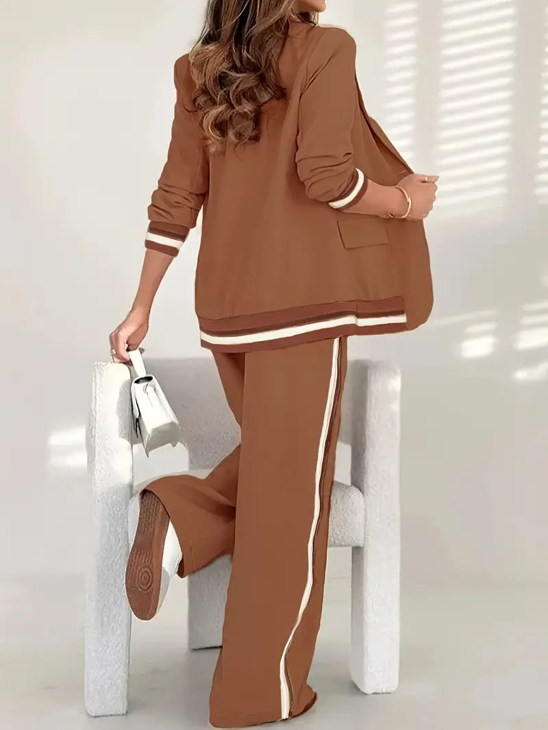Damen Blazer- und Hosen-Set mit sportlichem Stil - J&B - 9 - Annoboutique