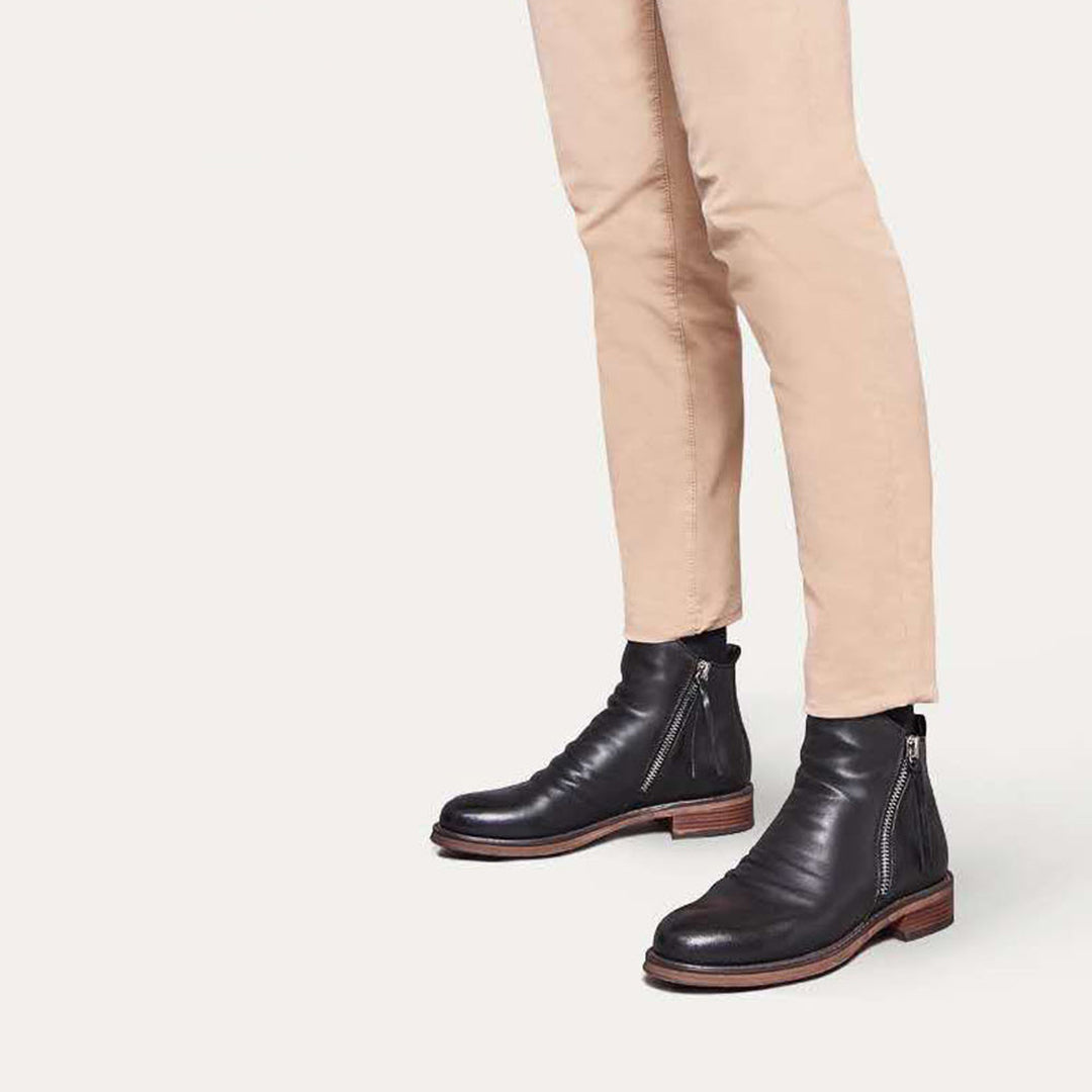 Stilvolle Herren Stiefeletten mit Reißverschluss - J&B - 6 - Annoboutique