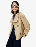 Damenjacke mit asymmetrischem Schnitt und Taillengürtel | A&B - 1 - Annoboutique