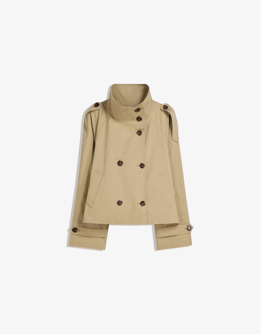 Damenjacke mit asymmetrischem Schnitt und Taillengürtel | A&B - 3 - Annoboutique