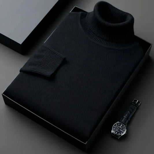 Alain - Herren Strickpullover mit Rollkragen