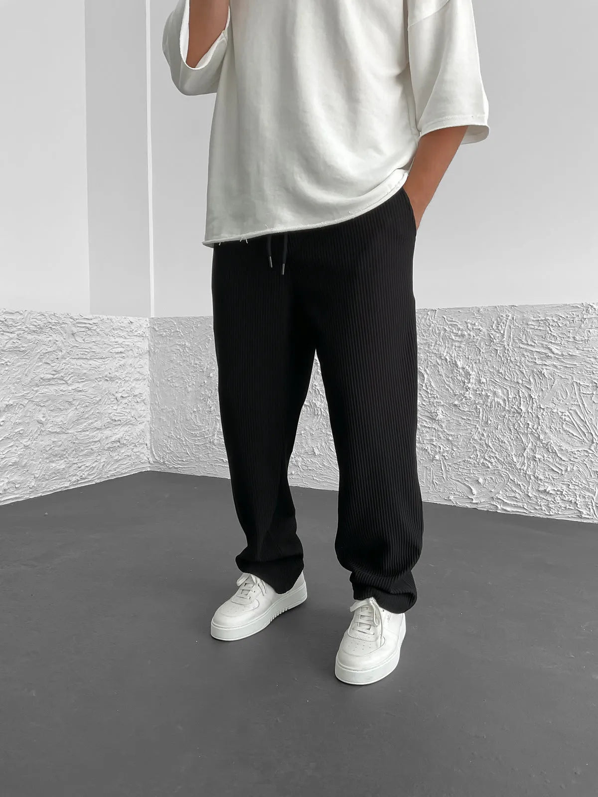 Ryan – Lässige Rippstrick-Jogpants für Herren