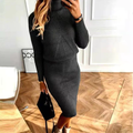 Elena – Elegantes Damen Knit Strick-Set mit figurbetontem Rock