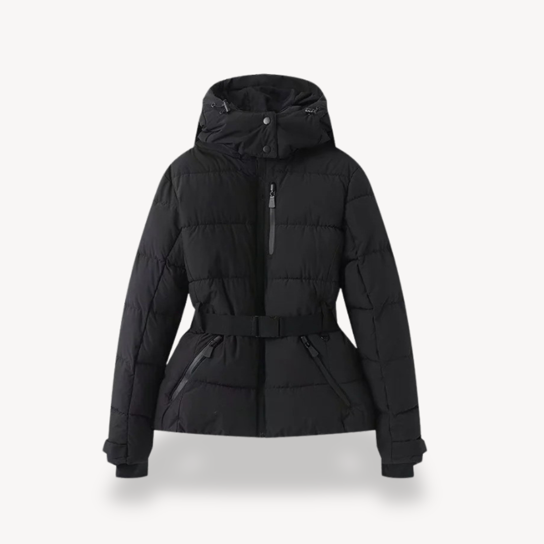 Sophie – Taillierte Steppjacke mit Gürtel für Damen