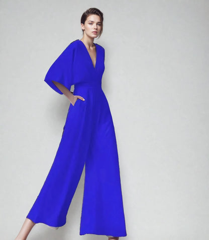 Julia – Eleganter Wide-Leg Jumpsuit im modernen Premium-Look für Damen
