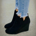 Boho Beach Hut Women's Footwear, boots, ankle boots, brown boots, black boots, casual boots, low heeled boots, Leopard Boots, Gray Boots Platform Ankle Boots Gray / 6