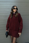 Natalia – Strick-Set Damen aus Pullover & Minirock im modernen Cozy-Look