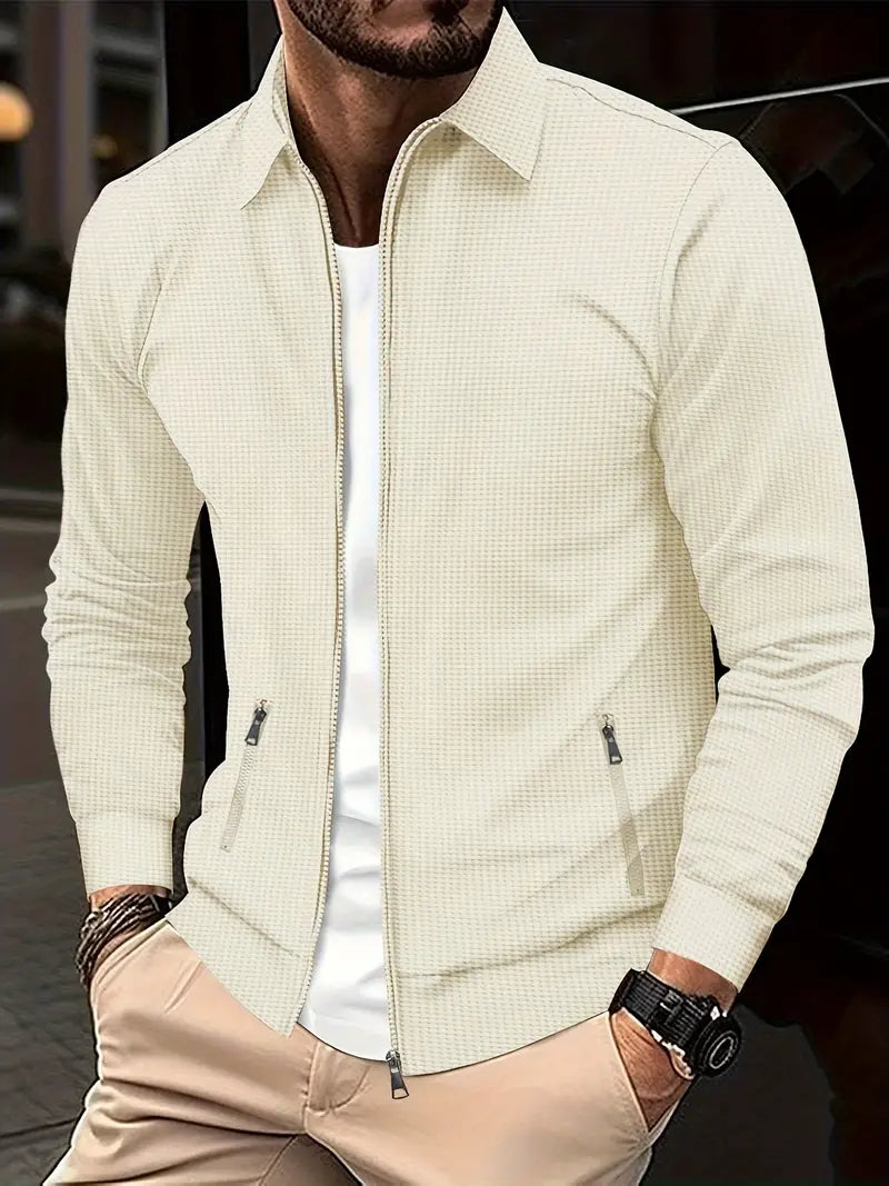 David - Herren Jacke mit Reißverschluss und Kragen