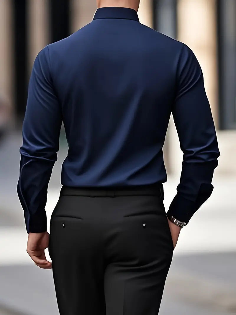 Luca – Klassisches Business Hemd Herren Langarm