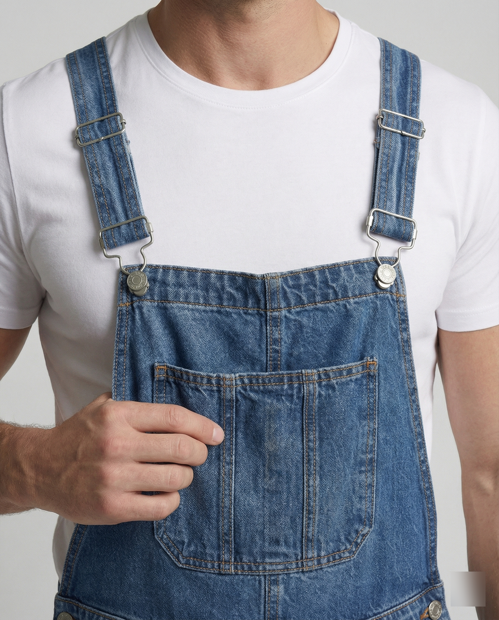 Jonas – Klassische Denim-Latzhose für Herren mit robustem Workwear-Design