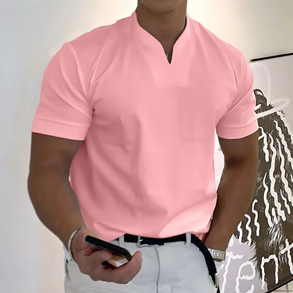 Patrick – Modernes Herren T-Shirt mit minimalistischem Ausschnitt - 4 - Annoboutique