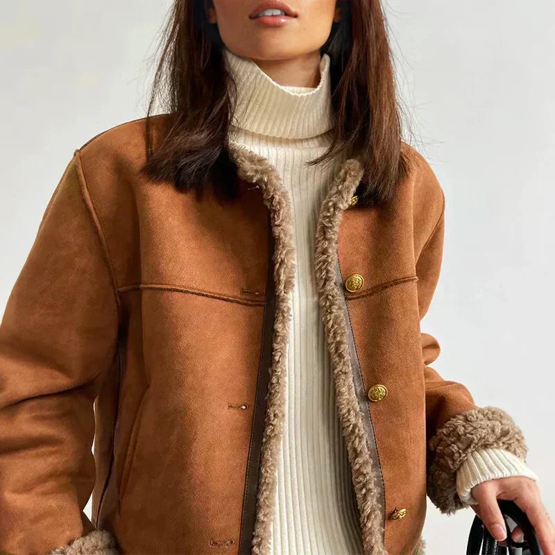 Ava – Stylische Shearling-Jacke für warme & moderne Winter-Looks