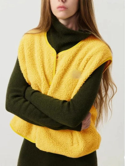 Mira – Strukturierte Fleece Weste Damen