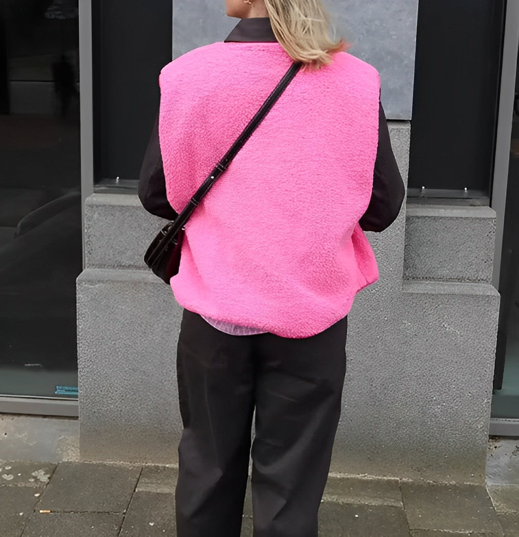 Mira – Strukturierte Fleece Weste Damen