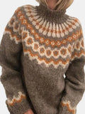 Hannah - Damen kashmir Strickpullover mit Rundmuster
