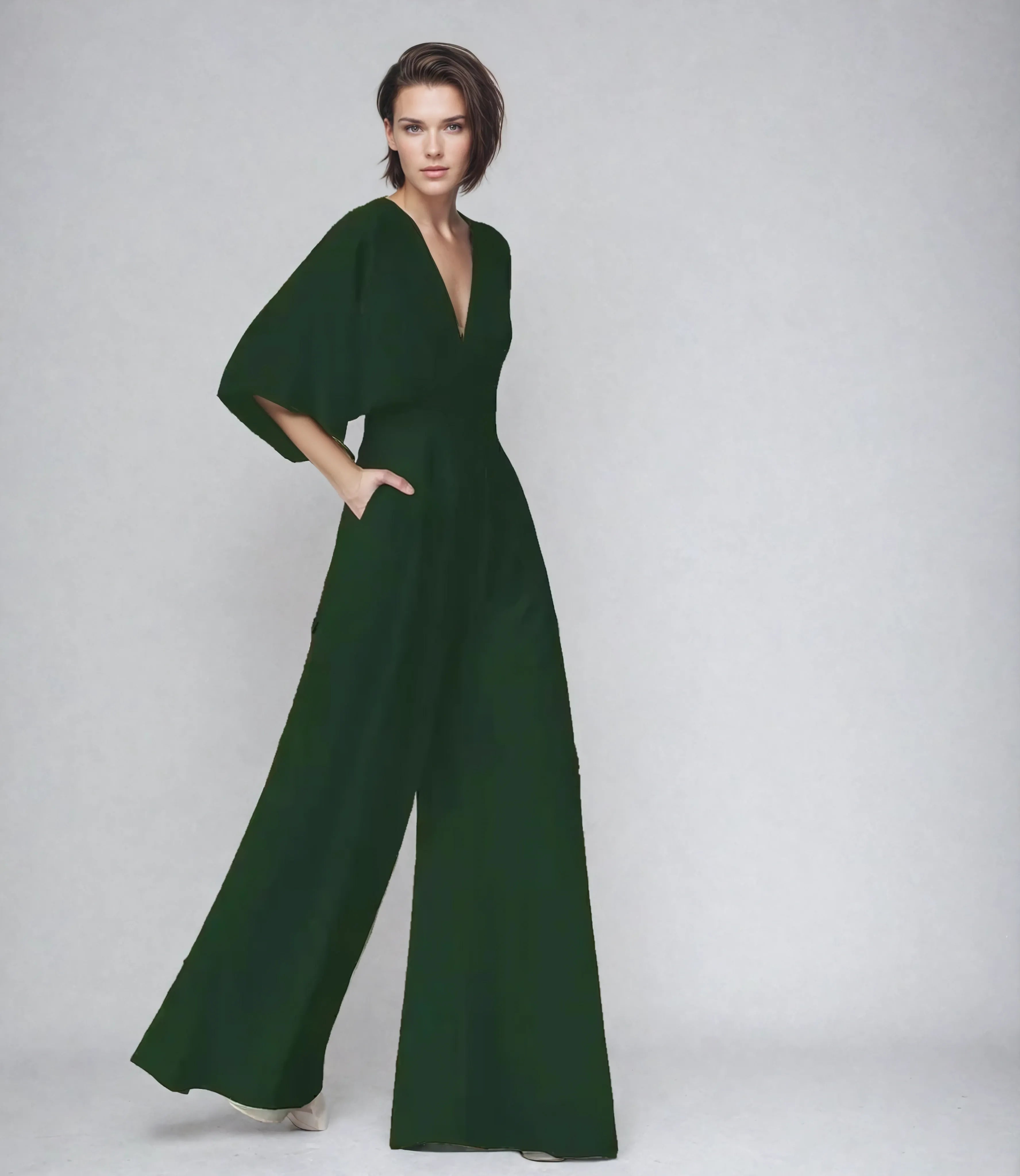 Julia – Eleganter Wide-Leg Jumpsuit im modernen Premium-Look für Damen