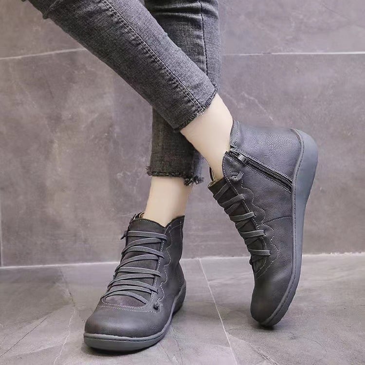 Carlos – Urbaner Schnürstiefel mit seitlichem Reißverschluss Unisex