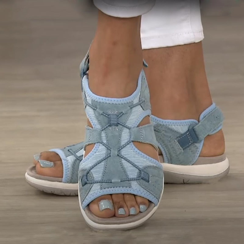 Lena – Damen Komfort Sandalen mit Riemendesign