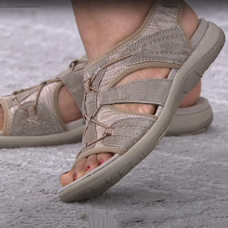 Lena – Damen Komfort Sandalen mit Riemendesign