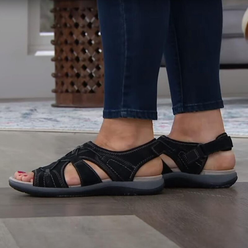 Lena – Damen Komfort Sandalen mit Riemendesign