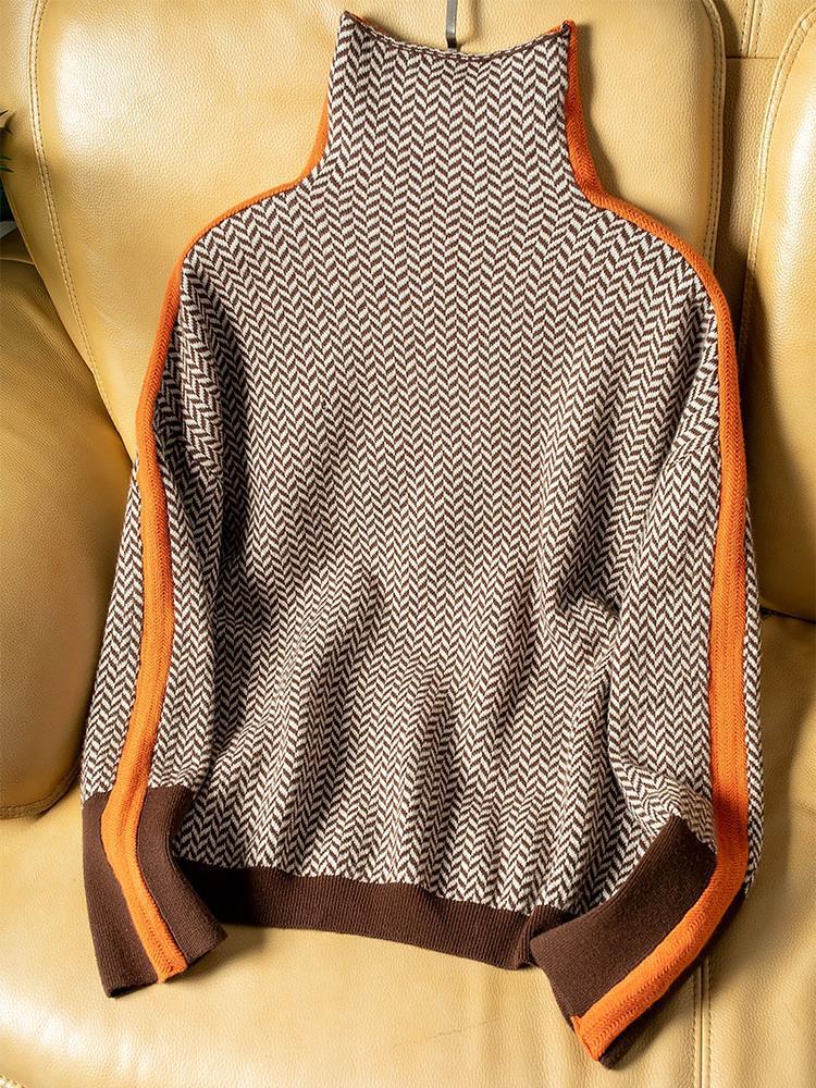 Mila – Moderner Strickpullover mit Akzentdetails