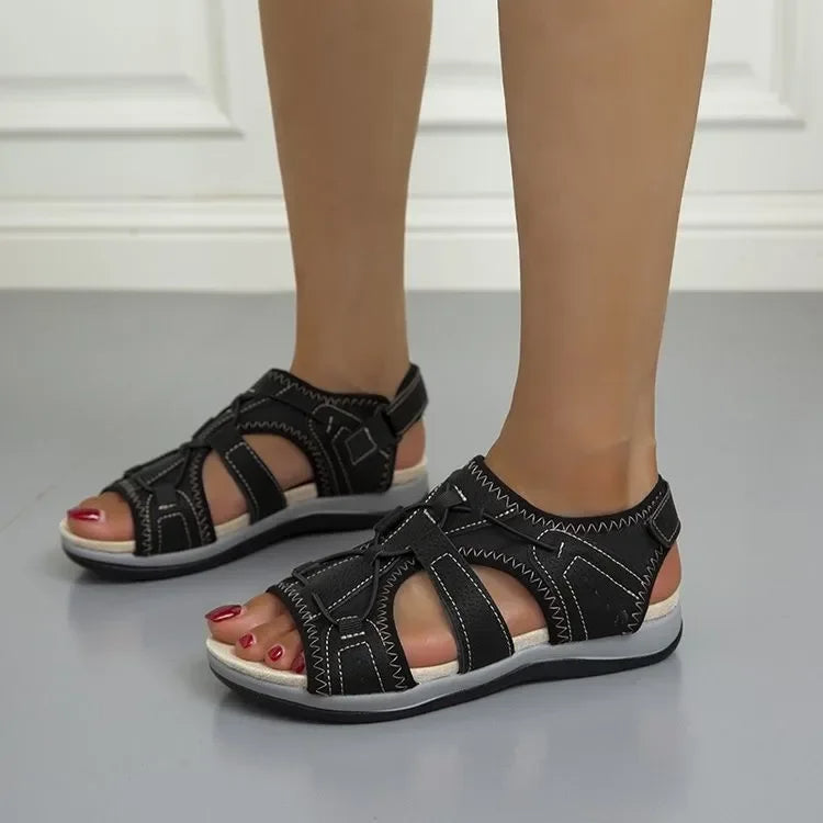 Lena – Damen Komfort Sandalen mit Riemendesign