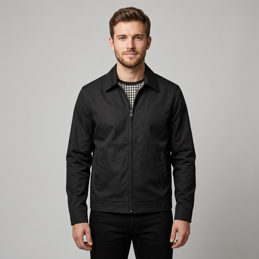 Elegante Slim-Fit Herrenjacke mit Reißverschluss von J&B - 7 - Annoboutique