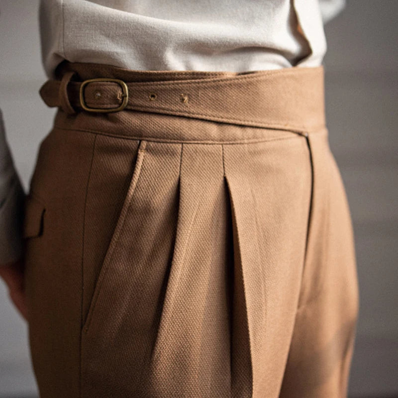 Paul – Elegante Stoffhose Mit Bundfalten