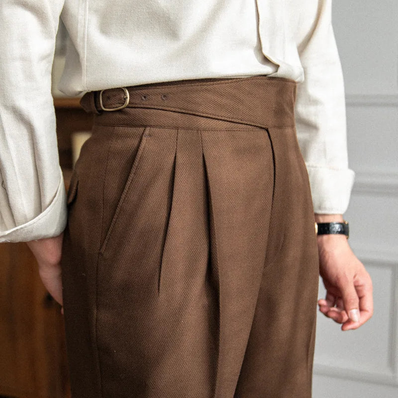 Paul – Elegante Stoffhose Mit Bundfalten