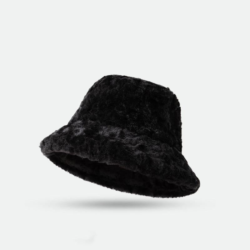 Mila – Flauschiger Winter-Bucket Hat für Damen