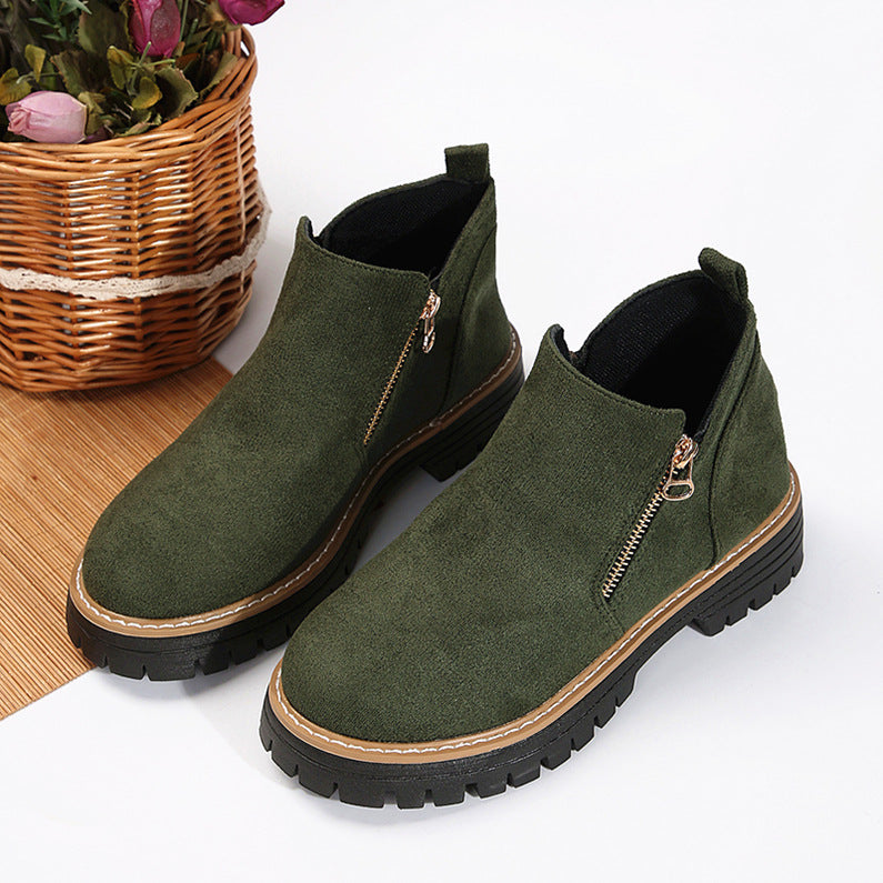 Lena – Robuste Zip-Chelsea-Stiefeletten Damen