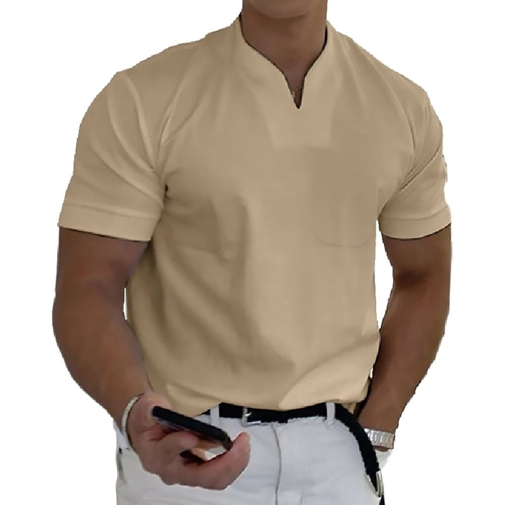 Patrick – Modernes Herren T-Shirt mit minimalistischem Ausschnitt - 5 - Annoboutique