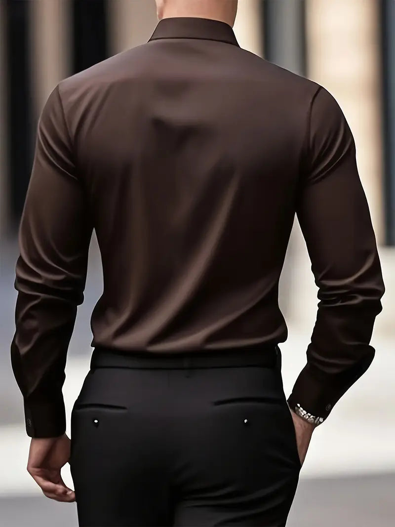 Luca – Klassisches Business Hemd Herren Langarm