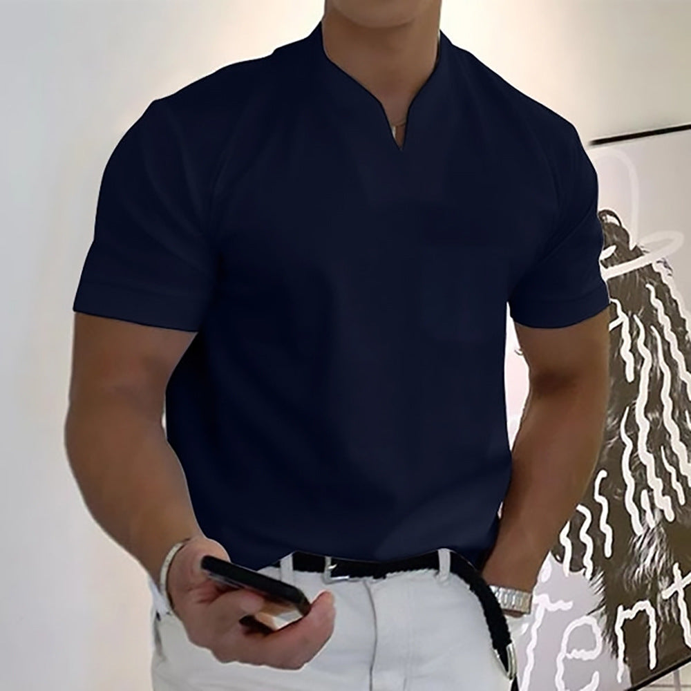 Patrick – Modernes Herren T-Shirt mit minimalistischem Ausschnitt - 3 - Annoboutique