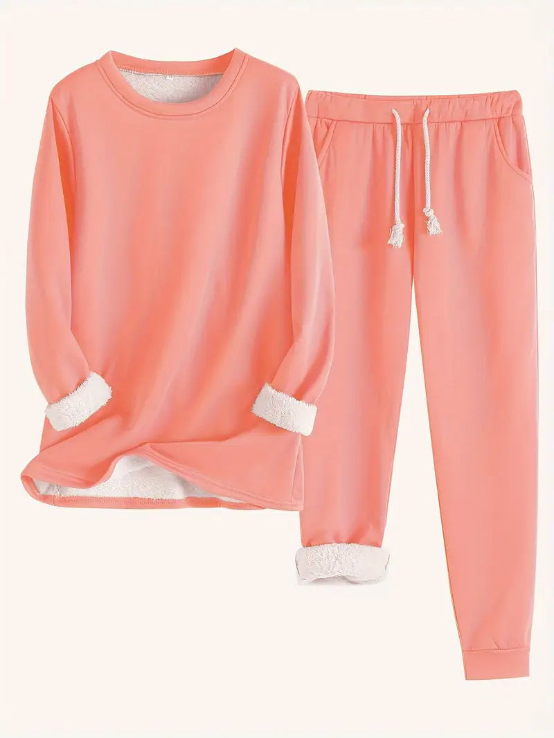 Aitana – Kuscheliges Damen Lounge-Set mit Fleecefutter