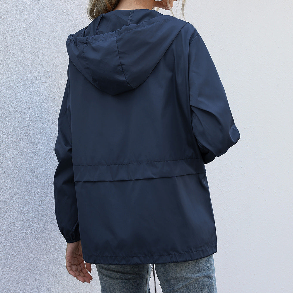 Modische Damenjacke mit Kapuze und lockerer Silhouette - J&B - 7 - Annoboutique