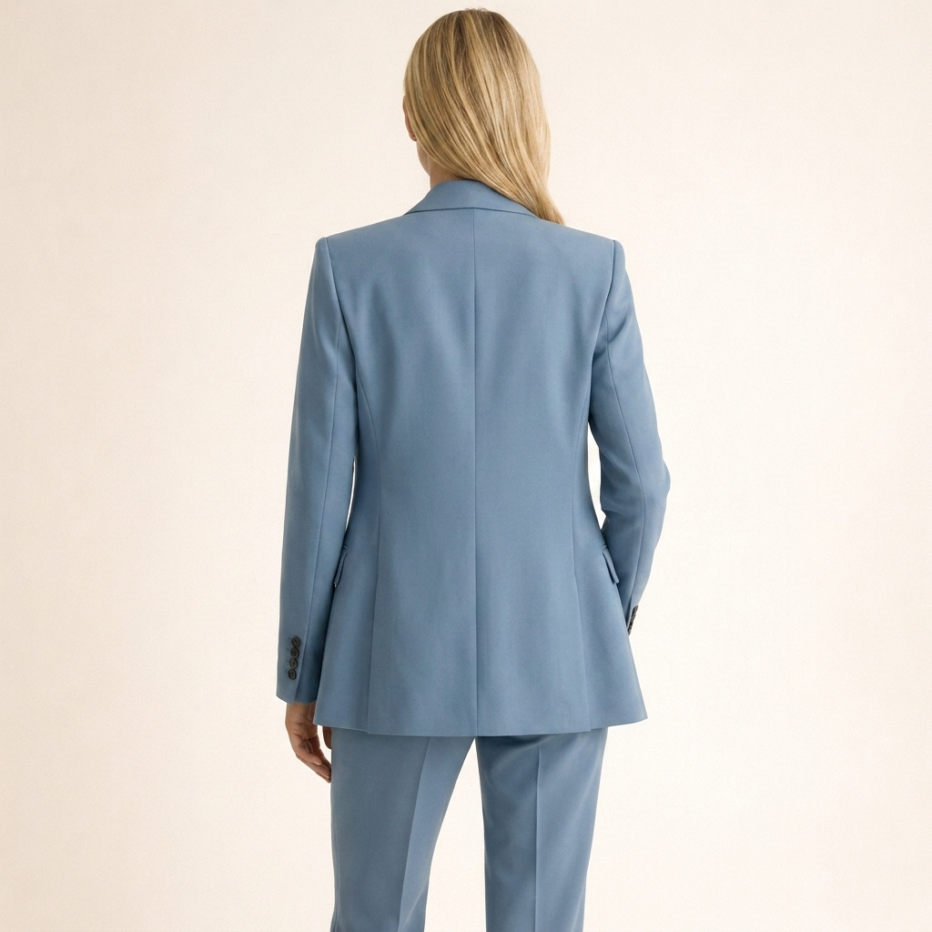 Elegantes Damen-Set: Figurbetonter Blazer und Weithosen - J&B - 12 - Annoboutique