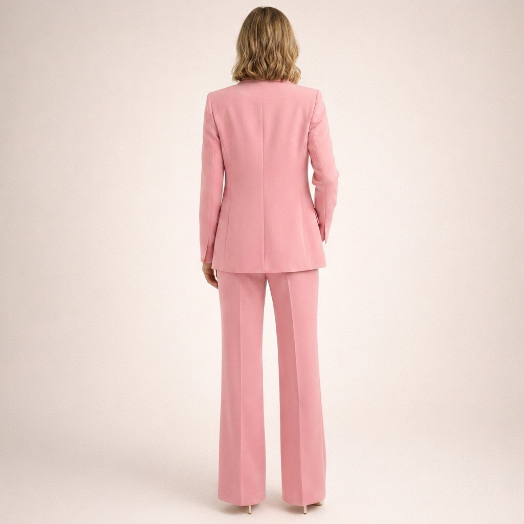 Elegantes Damen-Set: Figurbetonter Blazer und Weithosen - J&B - 14 - Annoboutique