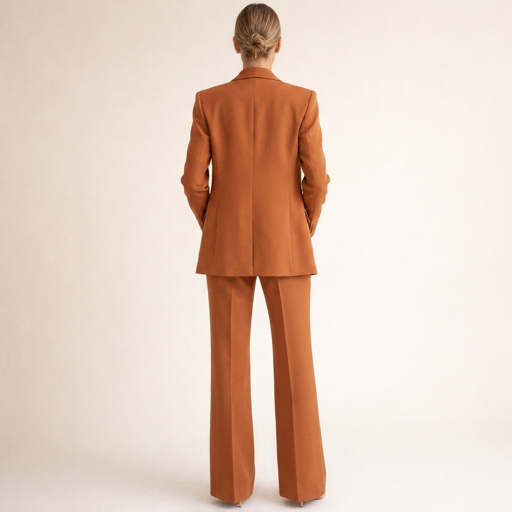 Elegantes Damen-Set: Figurbetonter Blazer und Weithosen - J&B - 17 - Annoboutique