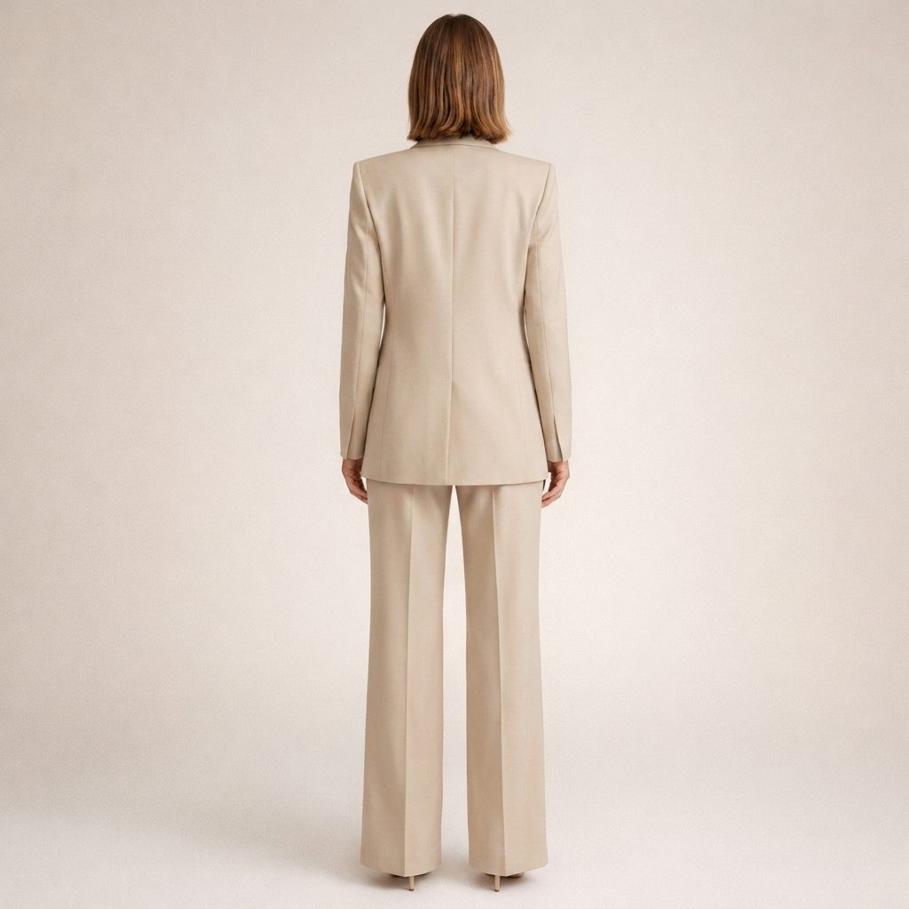 Elegantes Damen-Set: Figurbetonter Blazer und Weithosen - J&B - 2 - Annoboutique