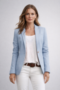 Eleganter Damenblazer mit fallendem Revers im Taillierten Schnitt - J&B - 1 - Annoboutique