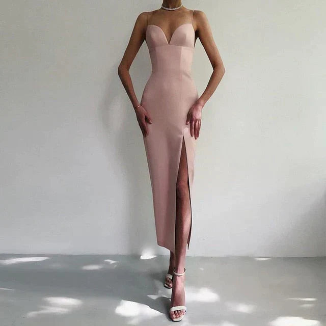 Isla – Elegantes Fließendes Damen Maxikleid
