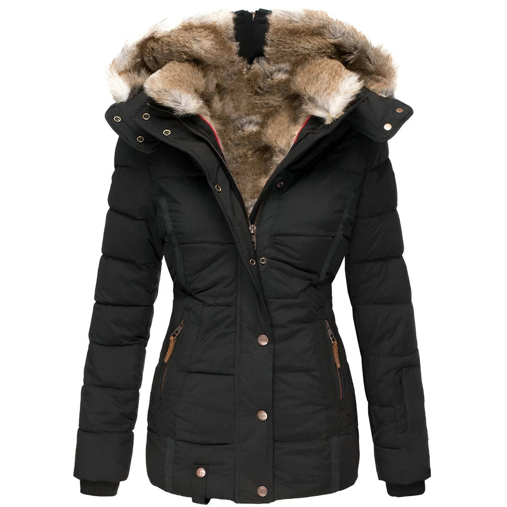 Ava – Gefütterte Damen Winterjacke mit Kapuze