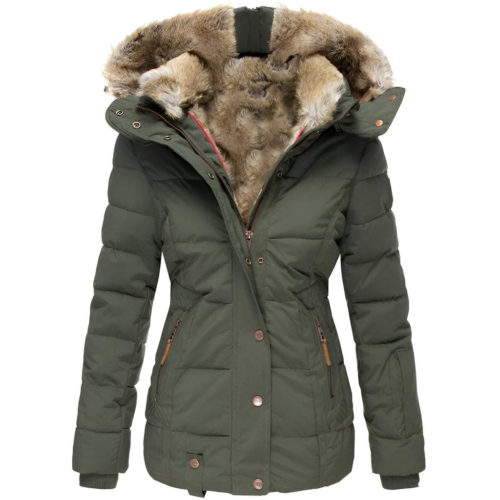 Ava – Gefütterte Damen Winterjacke mit Kapuze