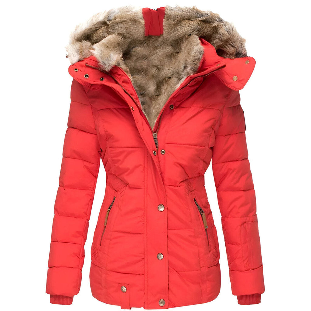 Ava – Gefütterte Damen Winterjacke mit Kapuze