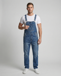 Jonas – Klassische Denim-Latzhose für Herren mit robustem Workwear-Design